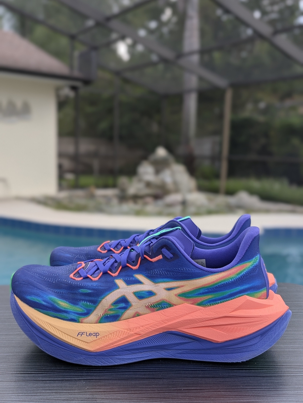 ASICS Superblast 3 Cobalt Burst Light Orange - Men's US 11.5 (1013A177-400)